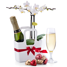 joyeux anniversaire orchidée et champagne Envoyer Des Fleurs Cadeaux Cadofrance joyeux anniversaire orchidée et champagne