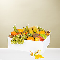 Ce grand classique, une combinaison de fruits frais dans un panier réutilisable.
