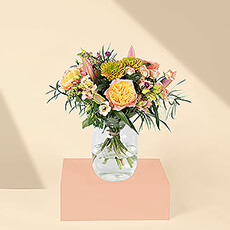 Bouquet Mélange Saumon & Rose Medium