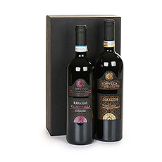 Presenting a beautiful pair of Italian red wines by Bottega, which makes a welcome gift for anyone who enjoys a delicious glass of wine with great food.