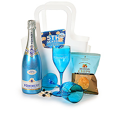 Pommery Ice champagne with glasses & appetisers