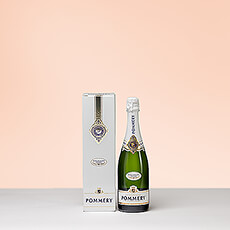 Pommery Apanage Blanc de Blancs est un champagne vif issu d'une sélection rigoureuse de raisins 100% Chardonnay. La cuvée, vive et complexe, est d'un bel or pâle, d'une limpidité exceptionnelle et d'une fermentation soutenue. Le champagne Pommery Apanage Blanc de Blancs est présenté dans un élégant coffret cadeau, ce qui en fait un choix idéal pour toute occasion.