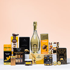 For a gift that combines top brands with an abundance of rich flavors, the Ultimate Gourmet is the perfect choice. Your friends, family, and colleagues will enjoy every moment of this sumptuous gift box, thanks to the generous collection of delicious snacks paired with non-alcoholic Bottega Zero sparkling wine.