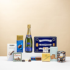 C'est le cadeau que vous recherchiez! L'ultime collection de chocolats et de friandises gastronomiques est associée au goût classique du champagne français Pommery Brut Royal.