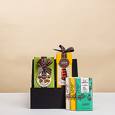 Surprise someone with sweet pleasure of milk chocolate with this gift hamper filled with fine Corné Port-Royal chocolates from Belgium.