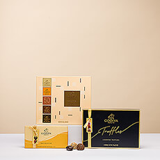 Qui n'aime pas une tour de chocolat belge de luxe ? Notre magnifique tour de chocolat Godiva est la préférée de tous les amateurs de chocolat. Elle constitue un cadeau chocolaté idéal pour les amis, la famille et les relations d'affaires.