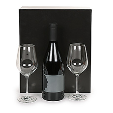 Napa Valley white California wine by Merryvale, together with 2 beautiful Schott Zwiesel glasses.