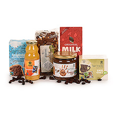 Welcome the morning with our delicious Oxfam Fair Trade breakfast gift box for two. This gift set is the perfect size for a couple to share, making it a wonderful Fair Trade wedding gift idea. Or a sweet surprise for Mother's Day or Father's Day to give breakfast in bed.