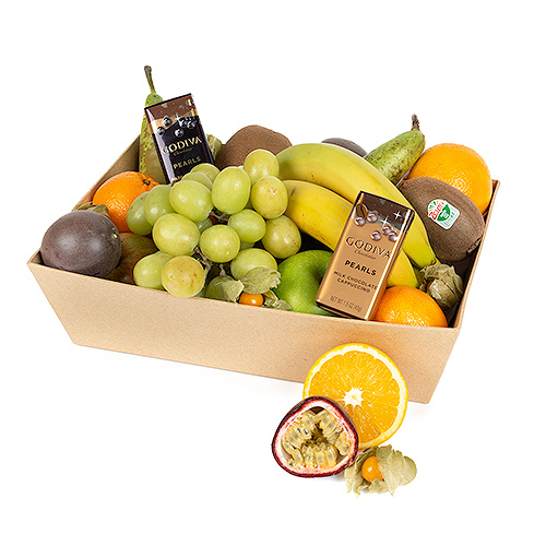 Classic Fruit Hamper and Chocolate