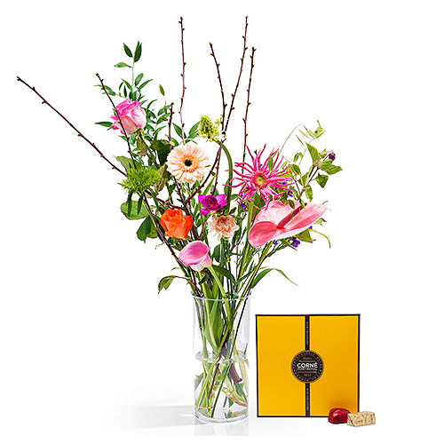 Trendy Surprise Bouquet & Corné Port-Royal Chocolate