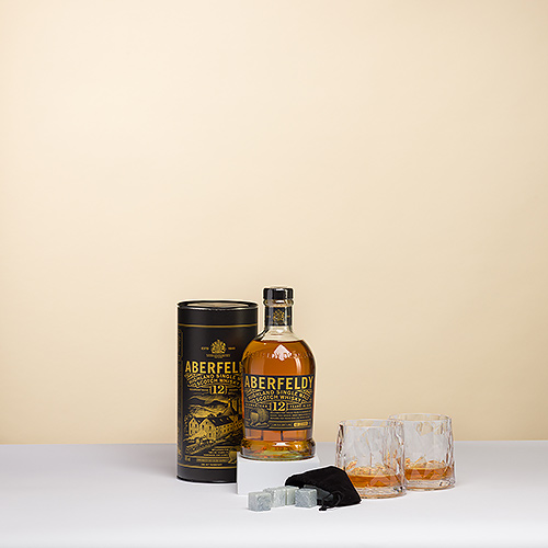 Bacardi Aberfeldy, Glasses & Cooling Stones