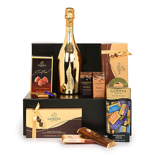 Godiva Chocolates Deluxe gift with Bottega Gold