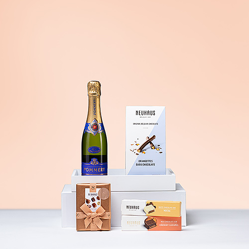 Neuhaus Gift Tray With Pommery Champagne & Chocolates