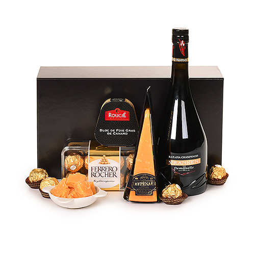Vranken Ratafia Champenois, foie gras, cheese & chocolates