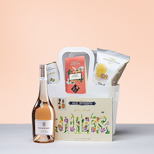 Summer Rosé Wine Picnic Tote