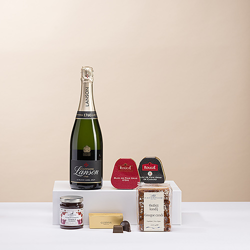 Champagne Lanson and Gourmet Snacks