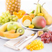 Exotic Fruit In White Metal Basket [03]