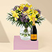 Yellow Lilies Bouquet & Veuve [01]