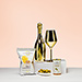 Bottega Gold Prosecco & Snacks Luxury Set in White Gift Box [01]