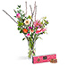 Trendy Surprise Bouquet & Godiva Biscuits [01]