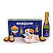 Christmas gift bag with Destrooper Traditionals, socks & Pommery [01]