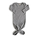 Mushie Organic Baby Gown & Beanie - Gray [02]